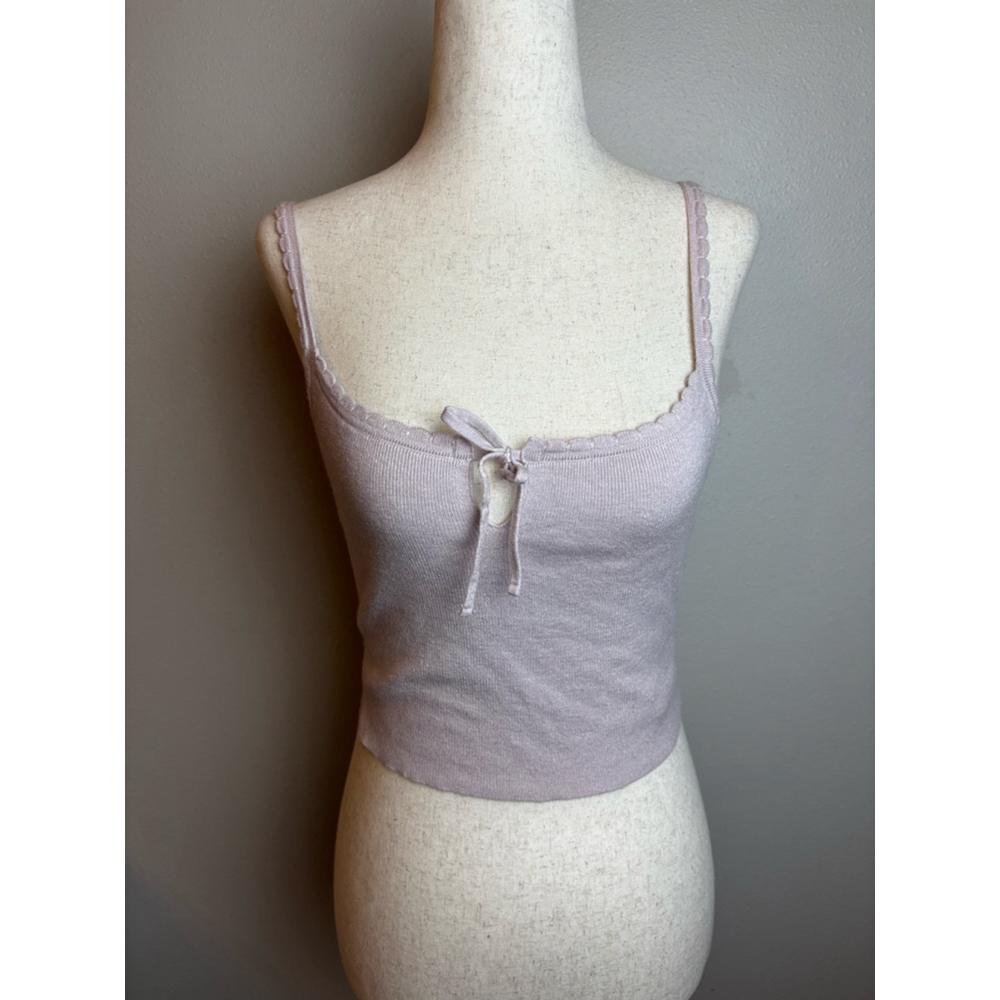 L.A. Hearts Lavender Ribbed Camisole Top S Easter spring y2k preppy vacation